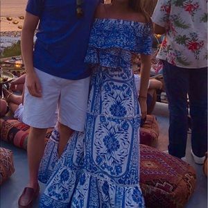 LF Off Shoulder Top & Maxi Skirt Set